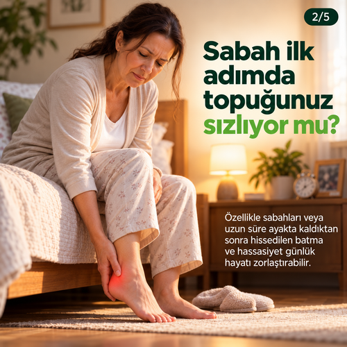 Sabah ilk adımda topuk hassasiyeti