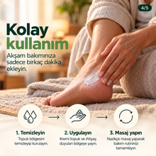 Topuk bakım kremi kullanım adımları